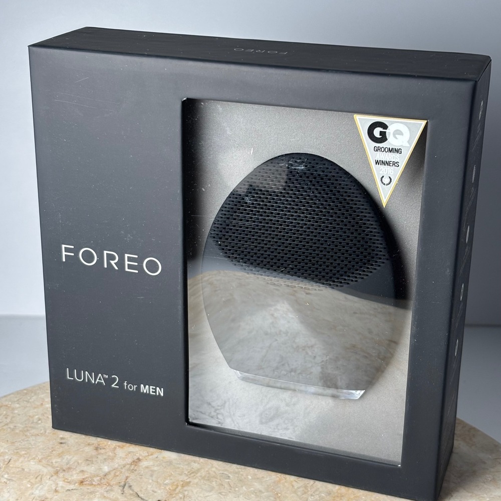 FOREO‎ LUNA 2 for MEN Facial Cleansing Brush Black T-Sonic Anti-Aging Device